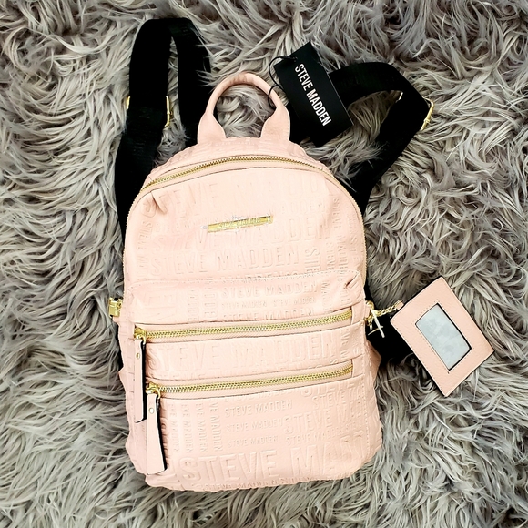 SOLD! NWT- Steve Madden Blush Backpack - Picture 2 of 8